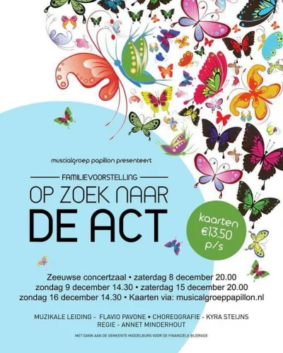 op zoek naar de act